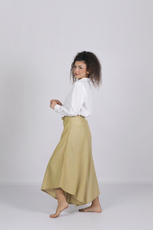 Keten Bol Kesim Pantolon