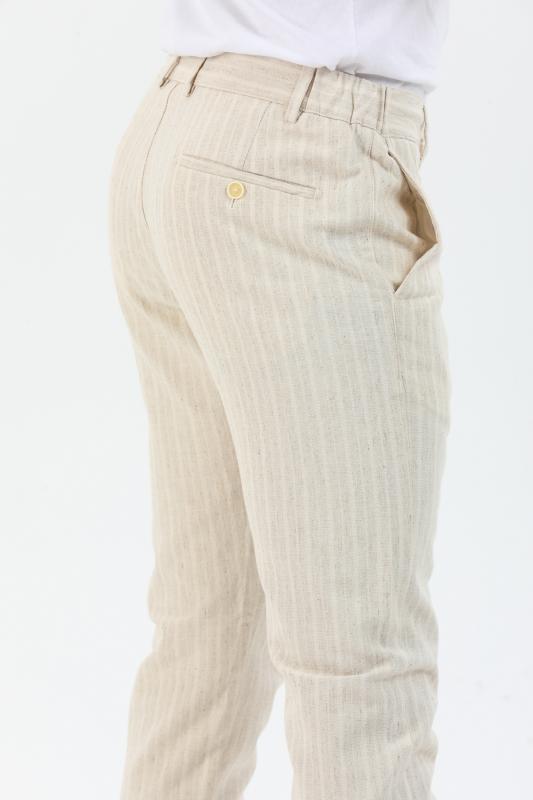  Keten Erkek Pantolon Natural 