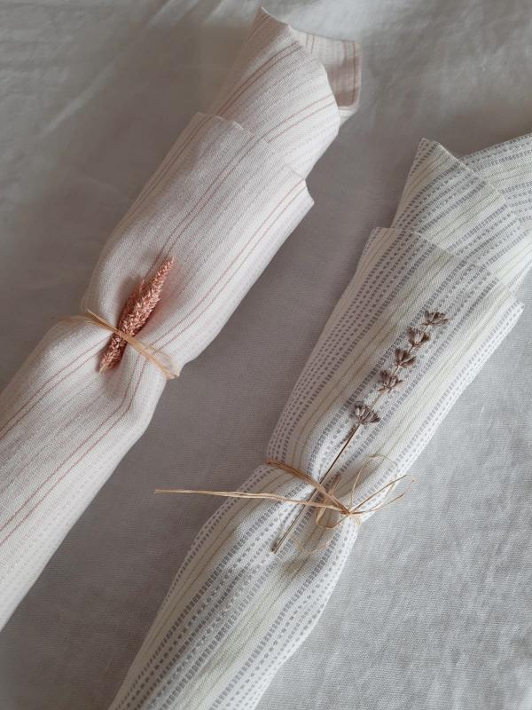 Keten Çizgili Peçete