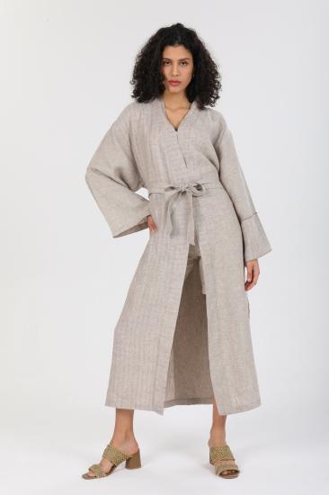  %100 Keten Karma Kimono